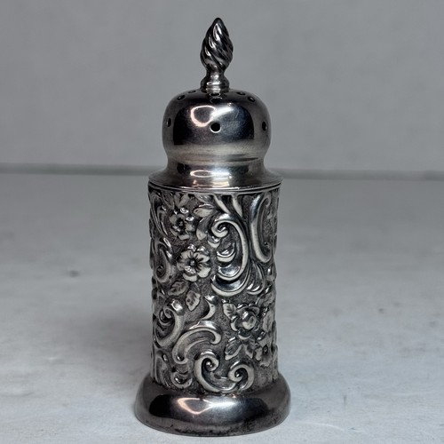 Antique sterling silver pepper - silver,